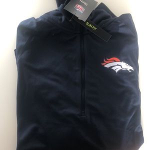 Nike Slim fit Quarter Zip Broncos Shirt